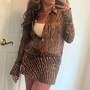 Seroya Silk Leopard dress